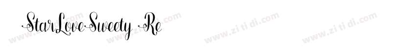 宅在家StarLoveSweety Re字体转换
